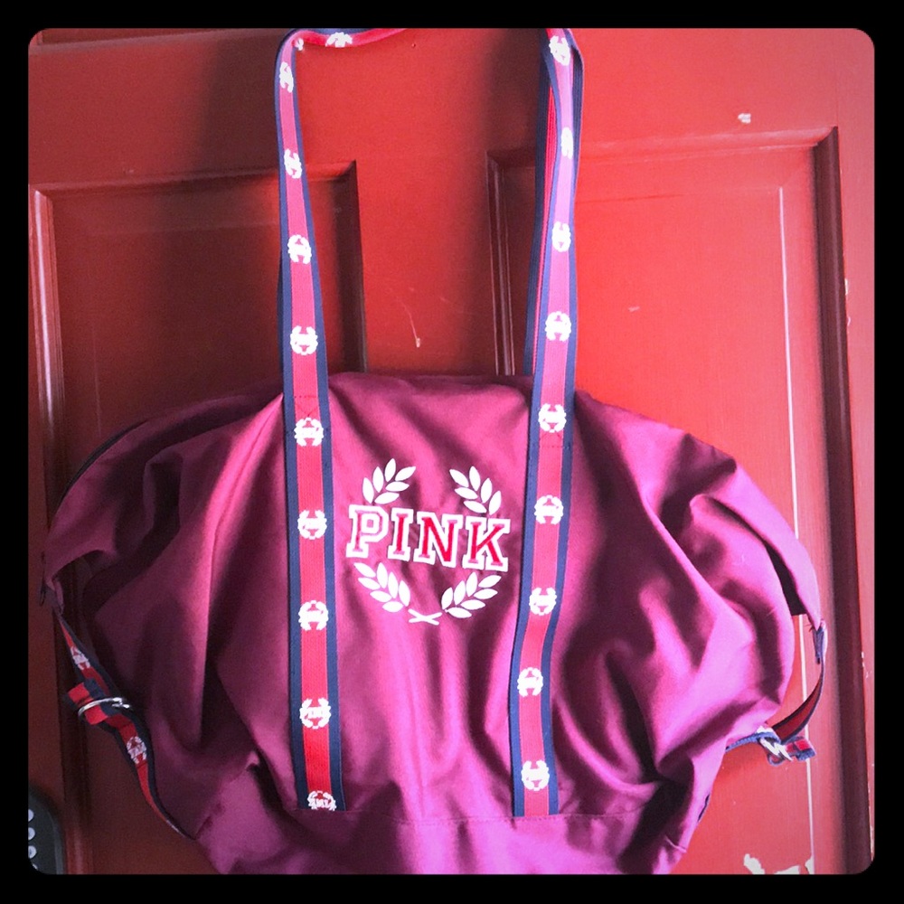 Victoria’s Secret “pink” brand duffel bag.